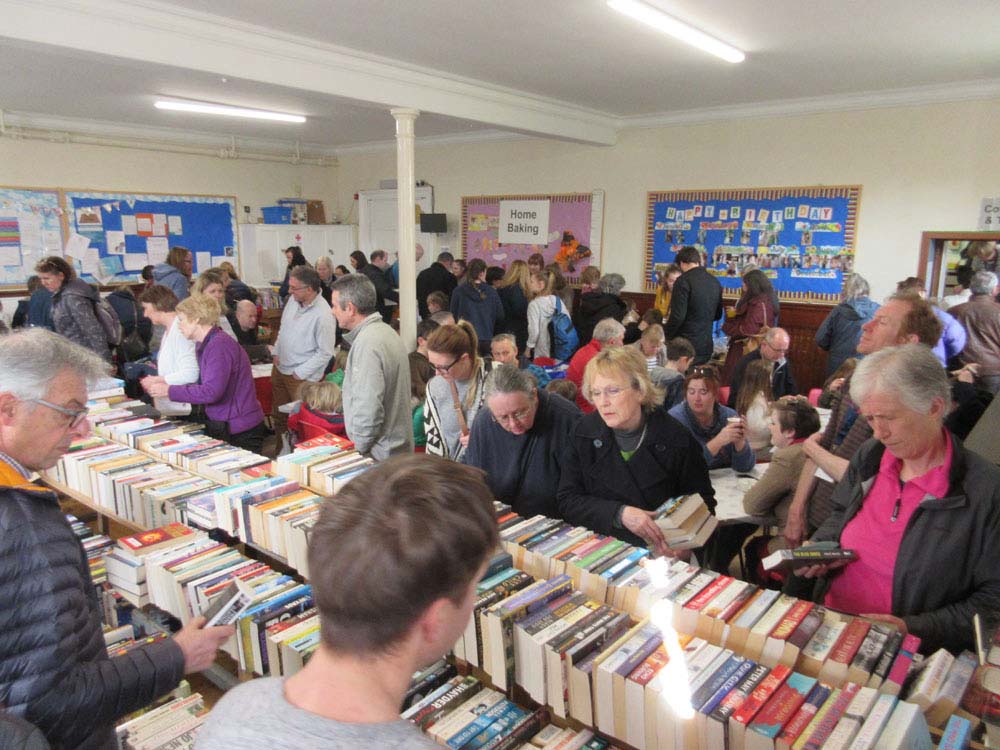 Lower Hall in use during Greenbank Scouts Jumble Sale