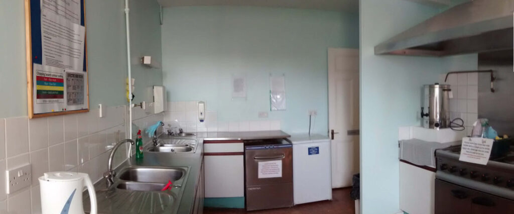 Kitchen (adjacent to Lower Hall - see plan on main booking page)