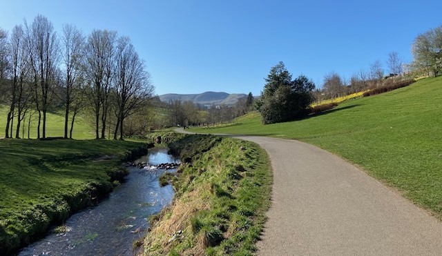 View of Pentlands from Braidburn Valley Park