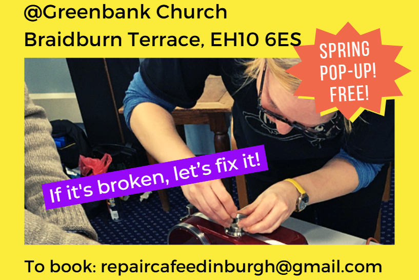 Repair Café Sunday 22nd Feb 2–5pm